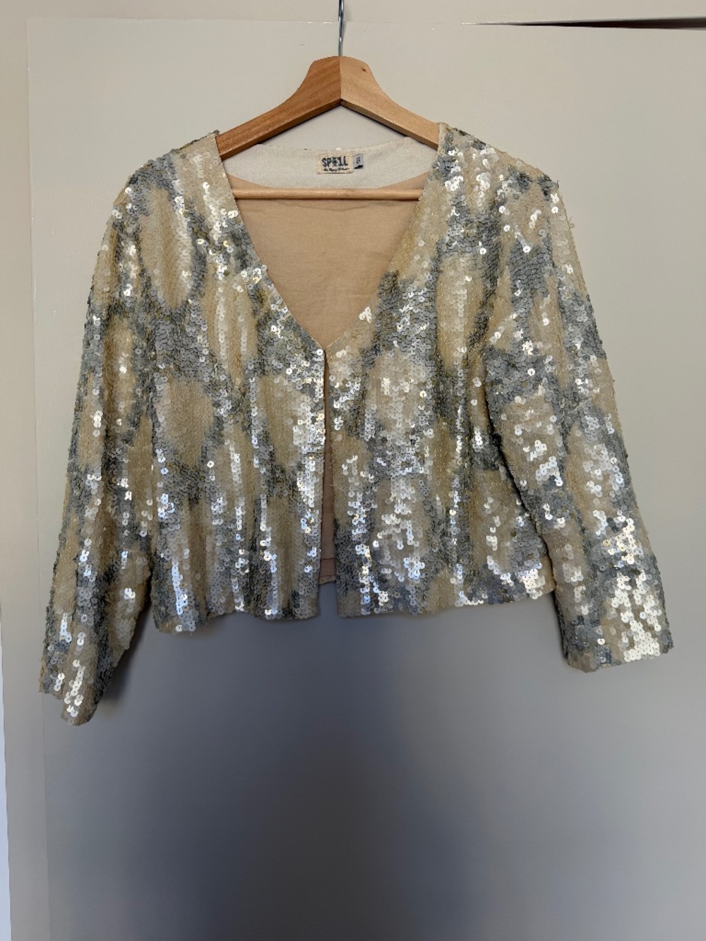 Spell and the Gypsy Collective Sequin Jacket sz S/M